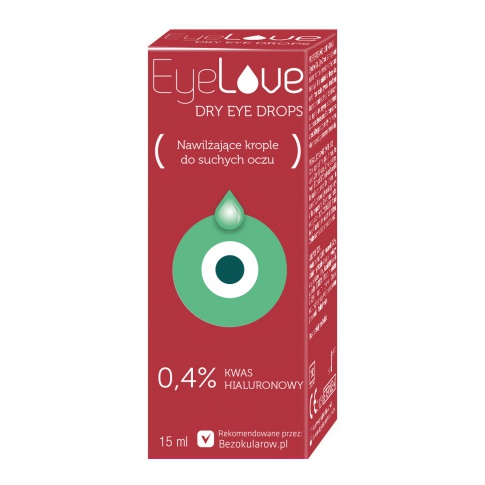 Krople EyeLove Dry Eye Drops - 0,4% hialuronianu sodu